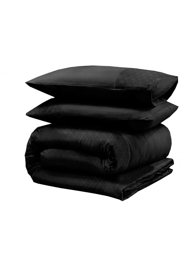 Sleeptime Dekbedovertrek Monte Negro Zwart - Microvezel