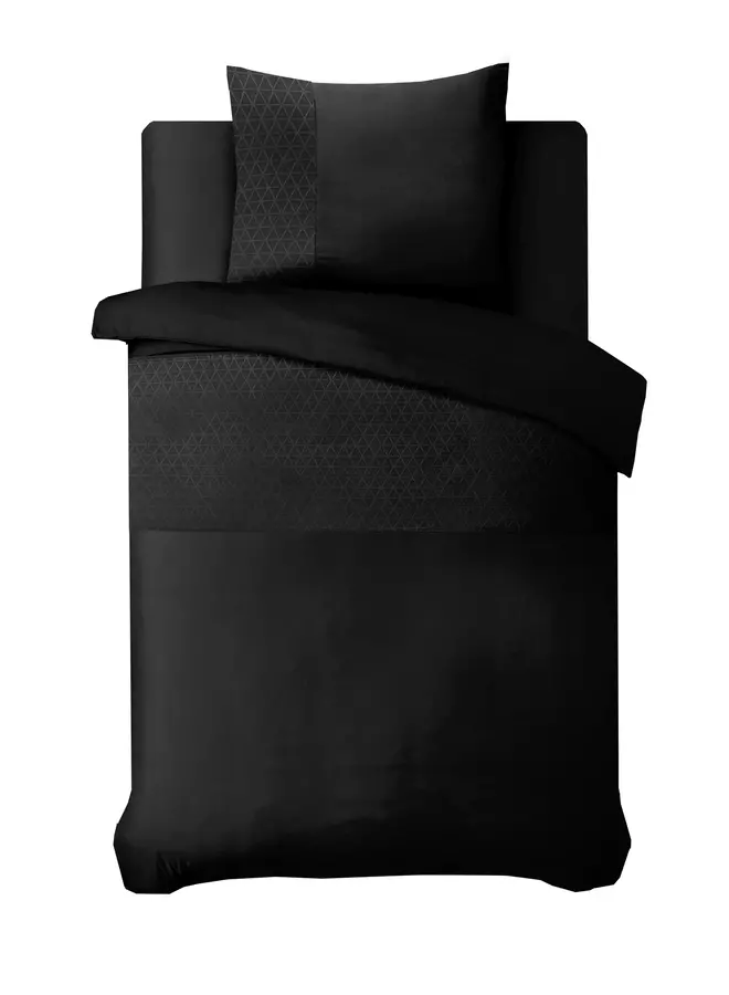 Sleeptime Dekbedovertrek Monte Negro Zwart - Microvezel
