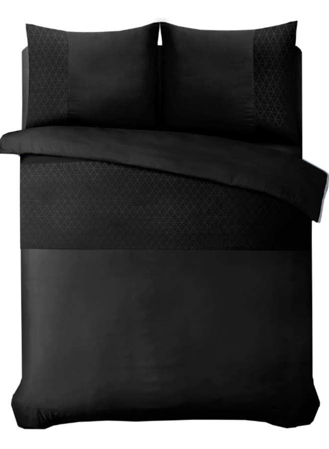 Dekbedovertrek Monte Negro Zwart - Microvezel PL2