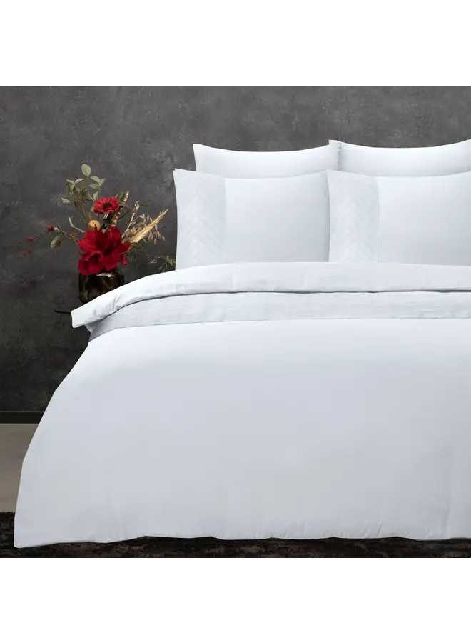 Sleeptime Dekbedovertrek Monte Negro Wit - Microvezel