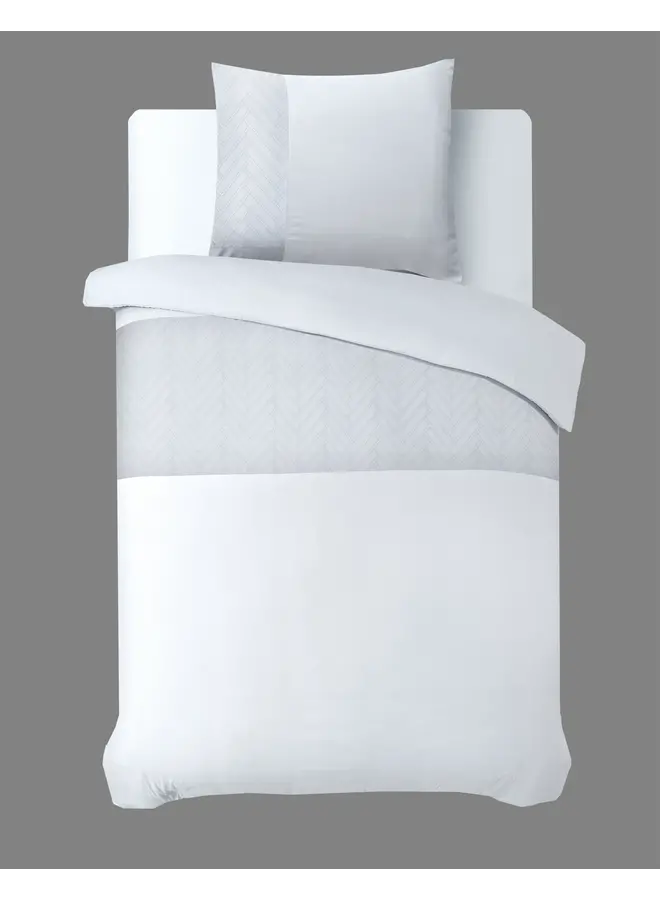 Sleeptime Dekbedovertrek Monte Negro Wit - Microvezel