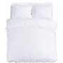 Sleeptime Dekbedovertrek Ruffles Wit - Microvezel