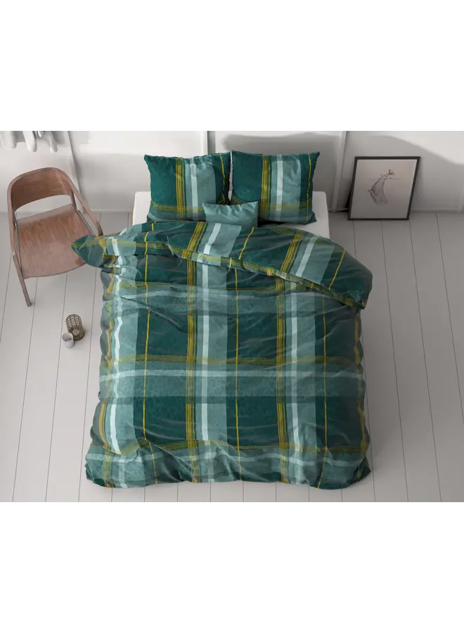 Sleeptime Dekbedovertrek Zoni Groen - Microvezel