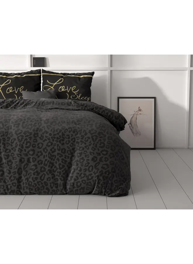 Sleeptime Dekbedovertrek Dark Sleep Zwart - Microvezel