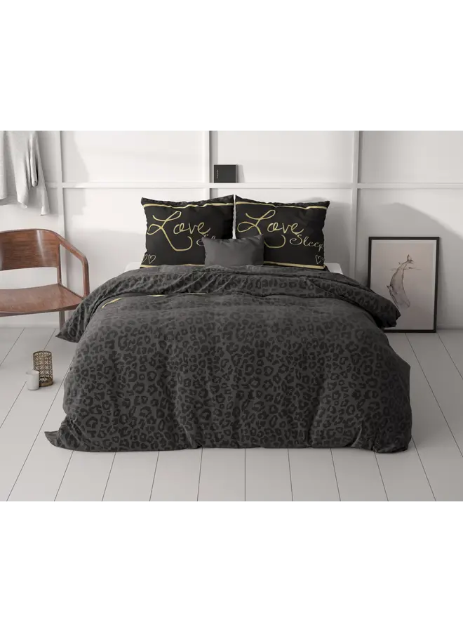 Sleeptime Dekbedovertrek Dark Sleep Zwart - Microvezel