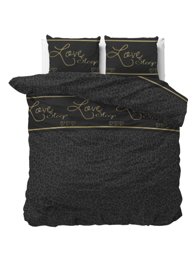 Sleeptime Dekbedovertrek Dark Sleep Zwart - Microvezel