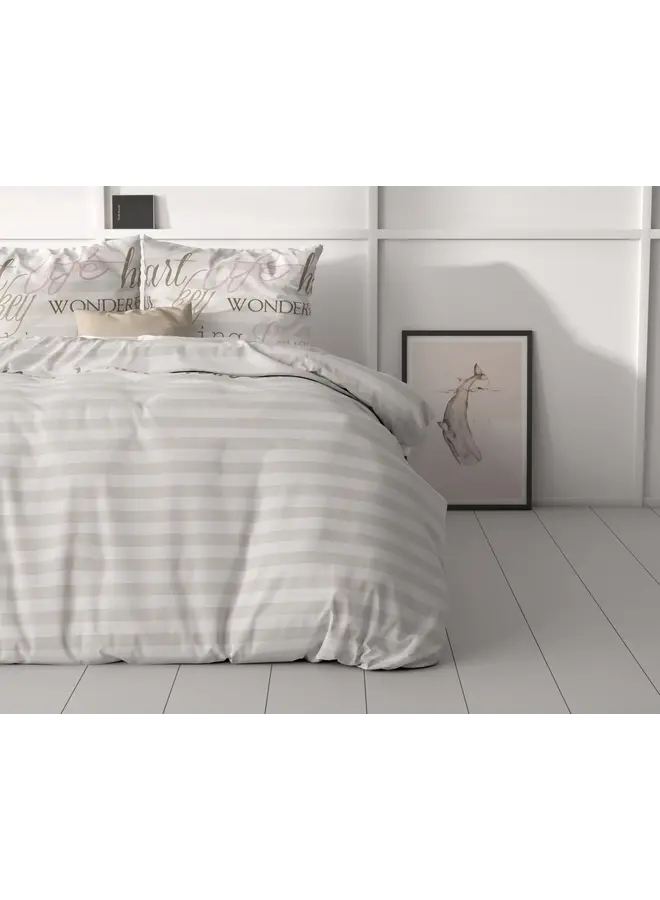 Sleeptime Dekbedovertrek Pinky Words Roze - Microvezel