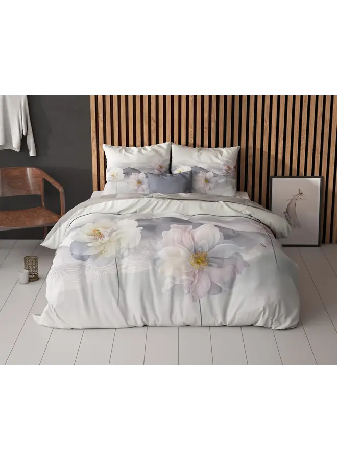 Sleeptime Dekbedovertrek Annique Grijs - Microvezel