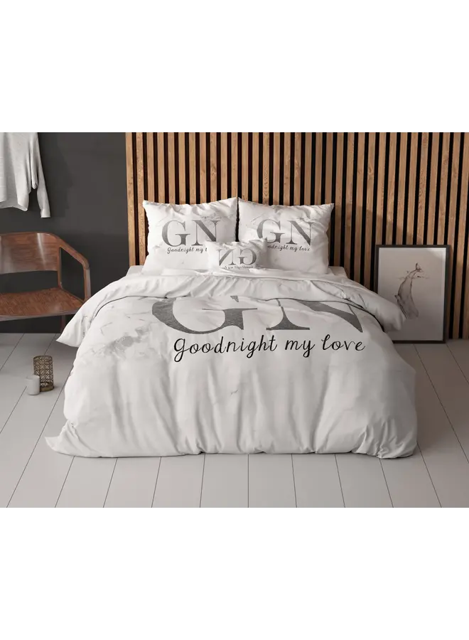 Sleeptime Dekbedovertrek Goodnight Zilver - Microvezel
