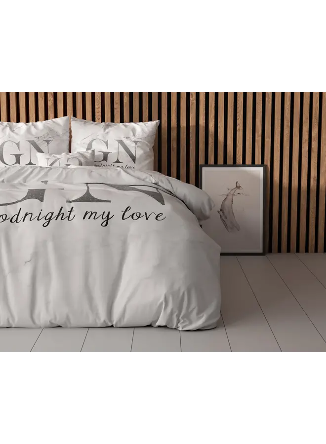 Sleeptime Dekbedovertrek Goodnight Zilver - Microvezel