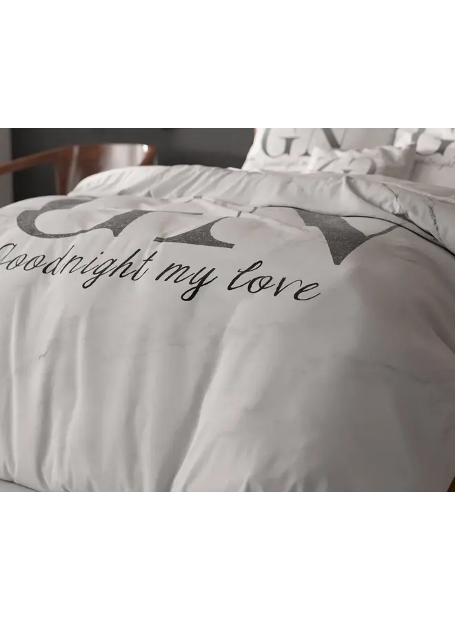 Sleeptime Dekbedovertrek Goodnight Zilver - Microvezel