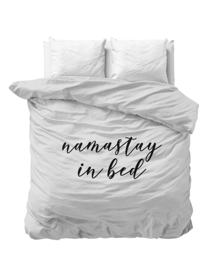 Sleeptime Dekbedovertrek Namastay Wit - Microvezel