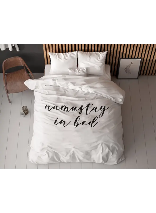 Sleeptime Dekbedovertrek Namastay Wit - Microvezel
