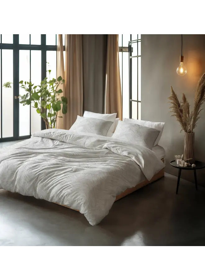 Sleeptime Dekbedovertrek Rattan Zilvergrijs - Katoen