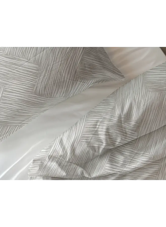 Sleeptime Dekbedovertrek Rattan Zilvergrijs - Katoen