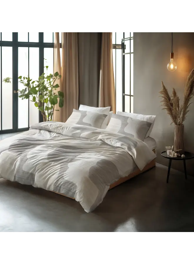 Sleeptime Dekbedovertrek Dune Grijs - Katoen