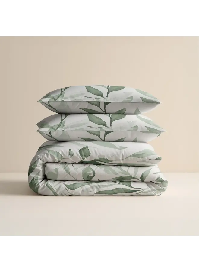 Sleeptime Dekbedovertrek Urban Greenhouse Groen - Katoen