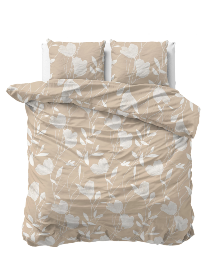 Dekbedovertrek Spring Zand/Beige - Katoen PL1