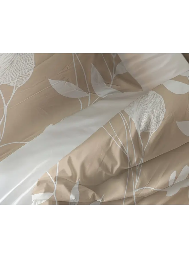 Sleeptime Dekbedovertrek Spring Zand/Beige - Katoen