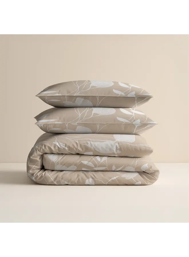 Sleeptime Dekbedovertrek Spring Zand/Beige - Katoen