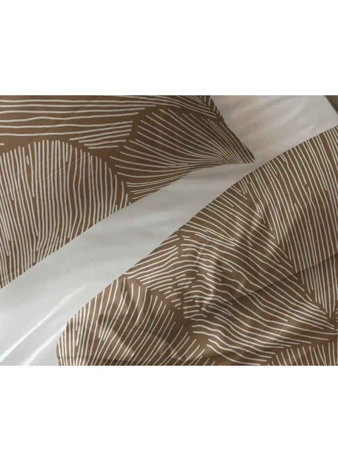 Sleeptime Dekbedovertrek Amber Beige/Bruin - Katoen