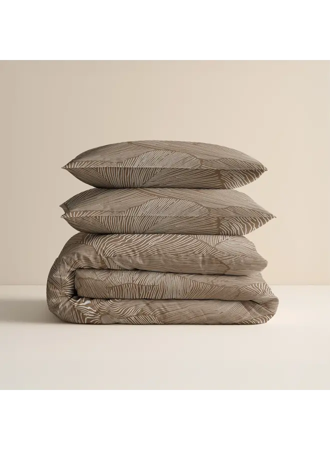 Sleeptime Dekbedovertrek Amber Beige/Bruin - Katoen