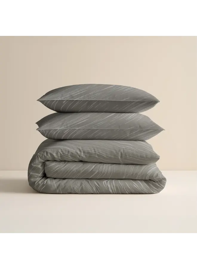 Sleeptime Dekbedovertrek Mellow Stone Grijs - Katoen