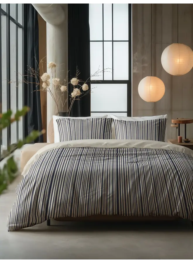 Sleeptime Katoen Dekbedovertrek Blue Regatta Blauw - Katoen