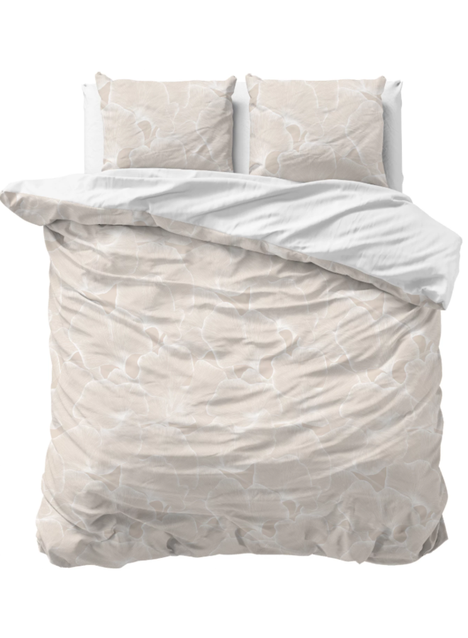 Dekbedovertrek Ginkgo Whisper Zand/Grijs - Katoen PL2