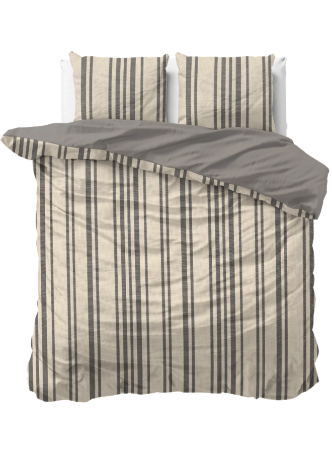 Dekbedovertrek Linear Linen Zand - Katoen PL1