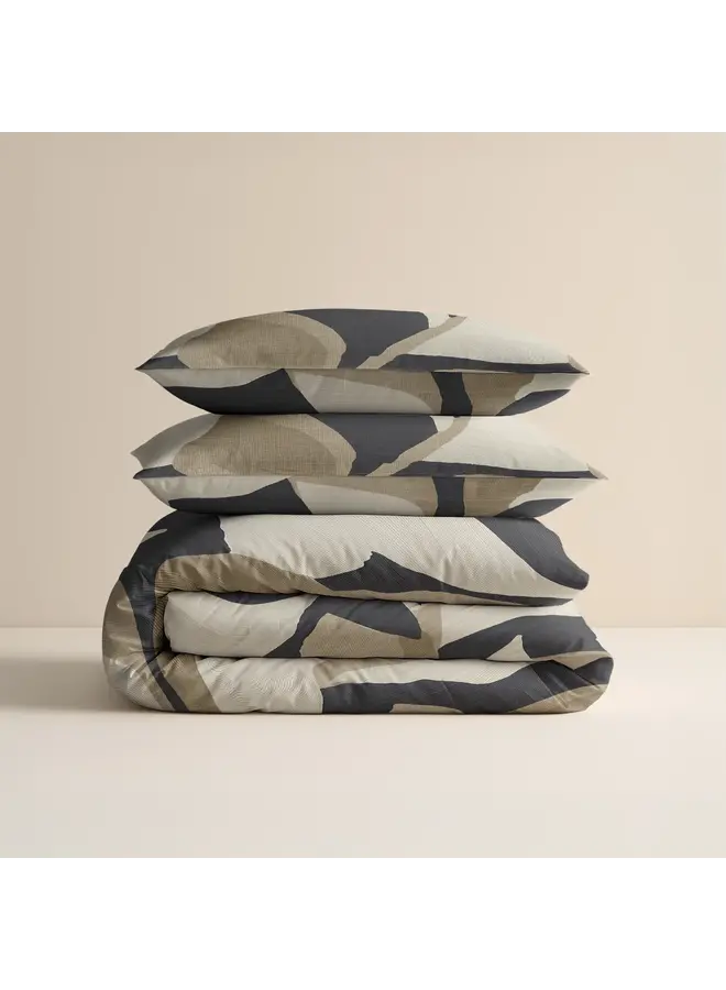 Sleeptime Dekbedovertrek Graphic Garden Antraciet - Katoen