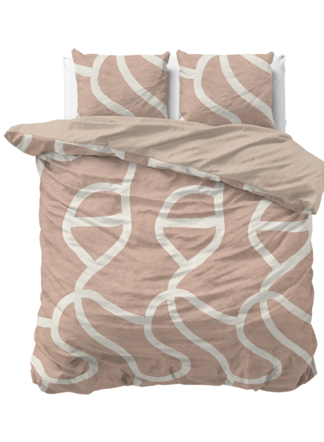 Sleeptime Katoen Dekbedovertrek Perzik