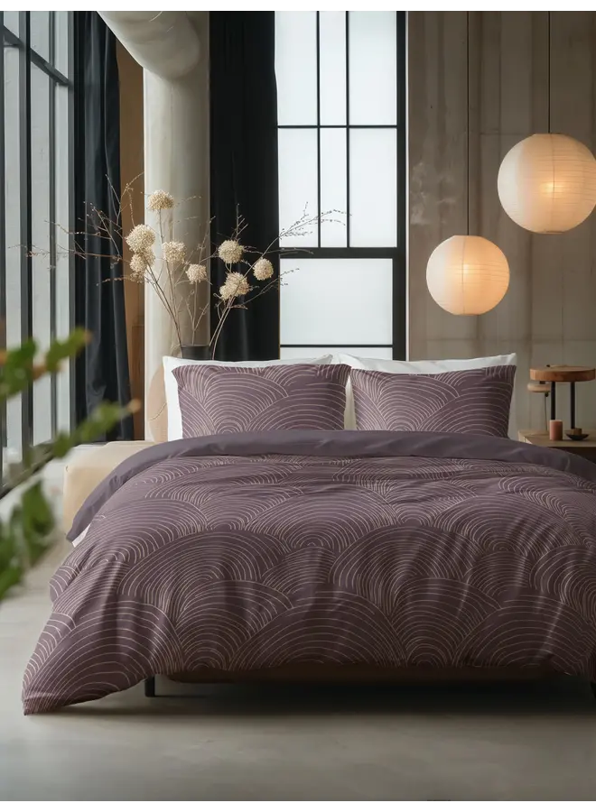 Sleeptime Dekbedovertrek Dreamscape Paars - Katoen