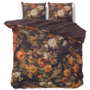 Dreamhouse Dekbedovertrek Art flowers Bruin - Katoen