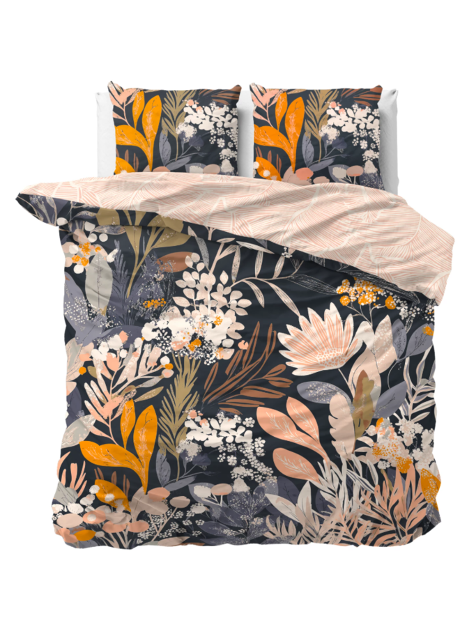 Dekbedovertrek Mystical Garden Zwart - Katoen