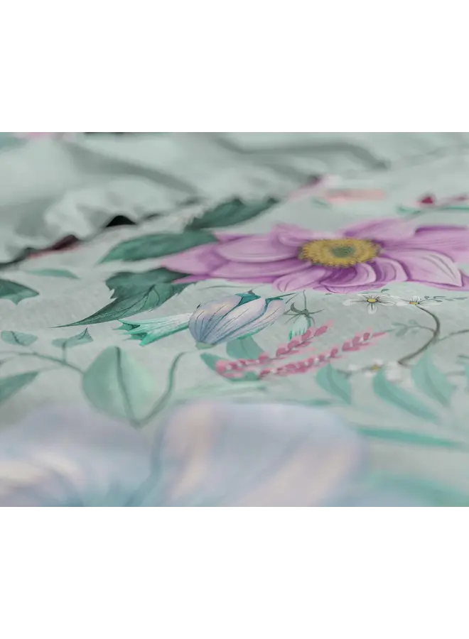 Dreamhouse Dekbedovertrek Flore Blauw - Katoen