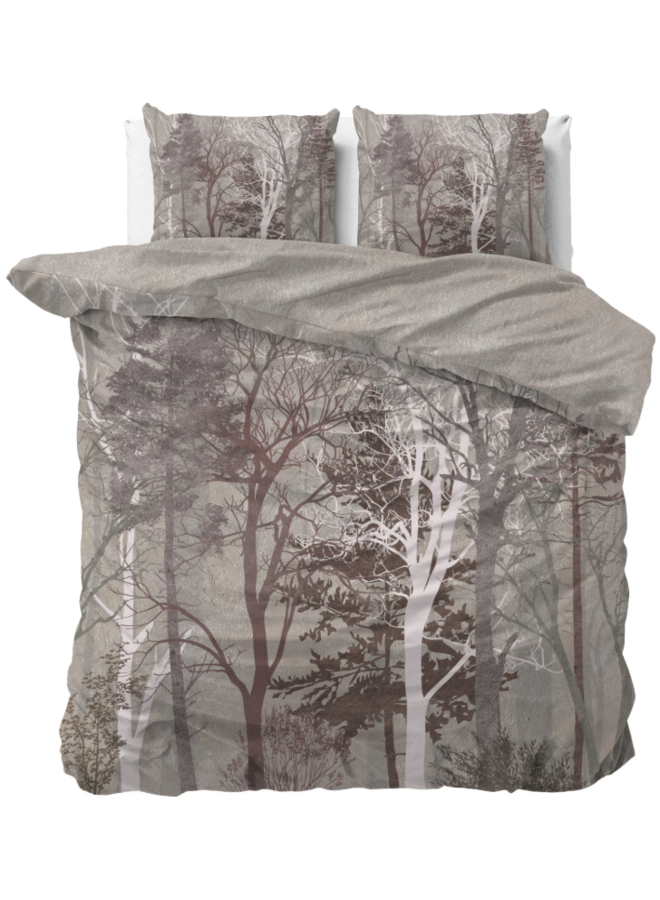 Katoen Dekbedovertrek Grijs