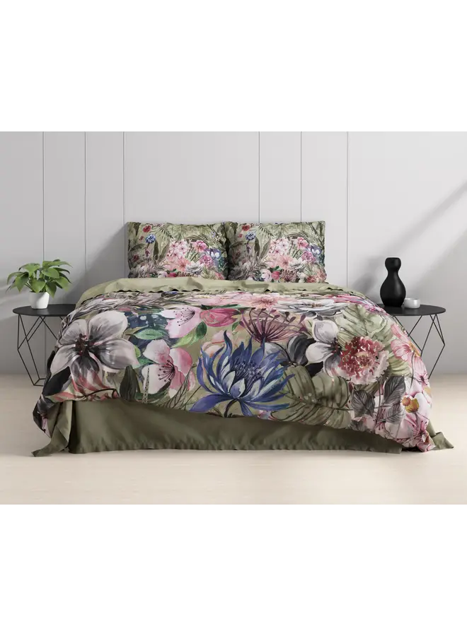 Dreamhouse Dekbedovertrek Aurelie Groen - Katoen