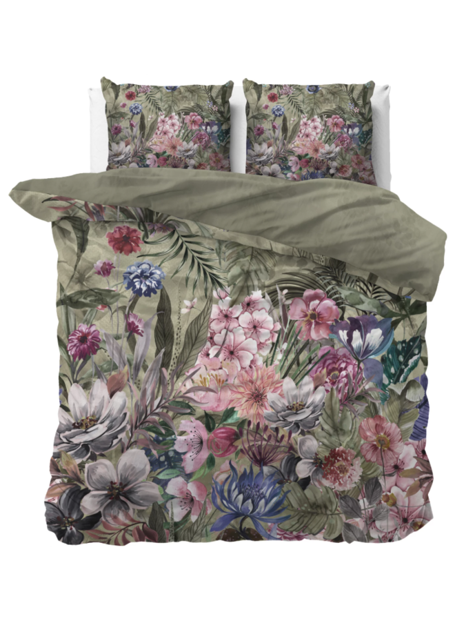 Dekbedovertrek Aurelie Groen - Katoen PL2