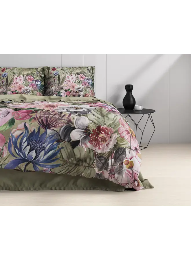 Dreamhouse Dekbedovertrek Aurelie Groen - Katoen