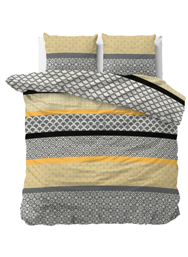 Dekbedovertrek Chezka Grijs - Blended Katoen PL1