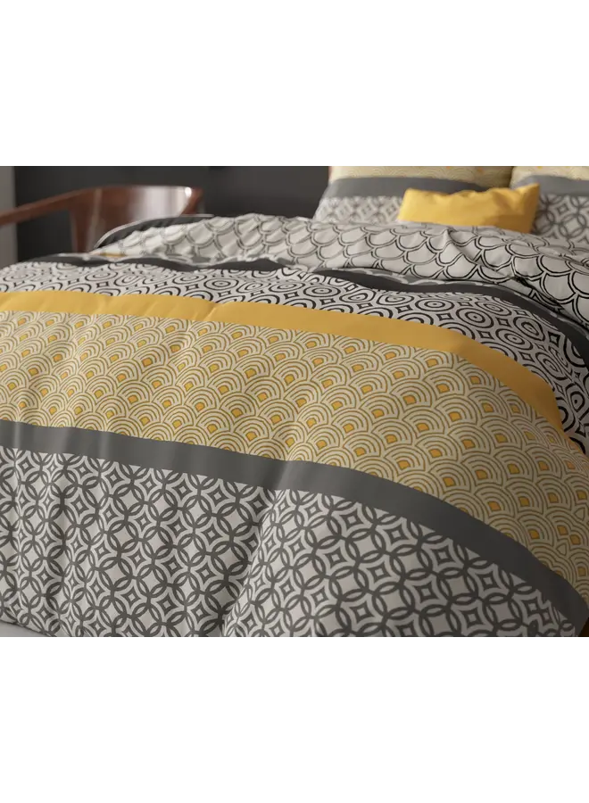 Sleeptime Dekbedovertrek Chezka Grijs - Blended Katoen