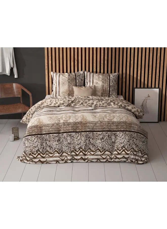 Sleeptime Dekbedovertrek Cozy Panther Bruin - Blended Katoen