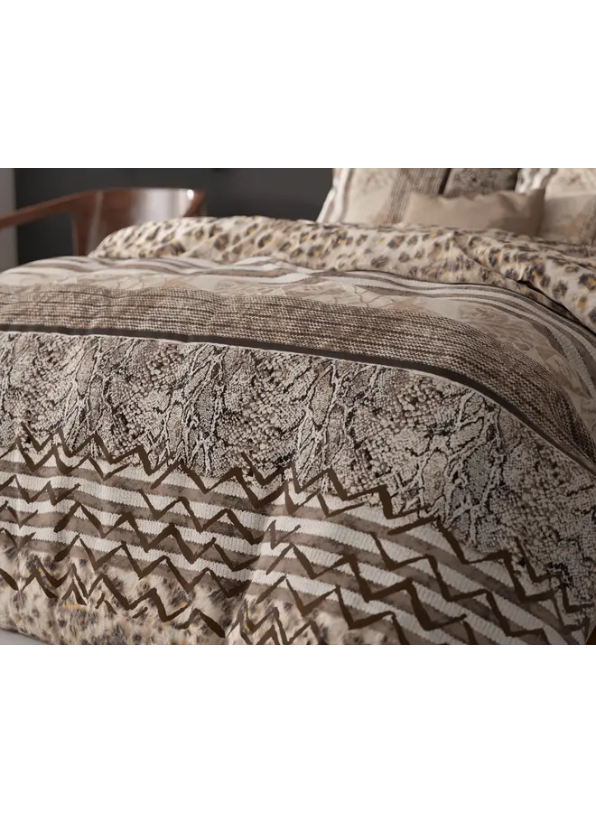 Sleeptime Dekbedovertrek Cozy Panther Bruin - Blended Katoen