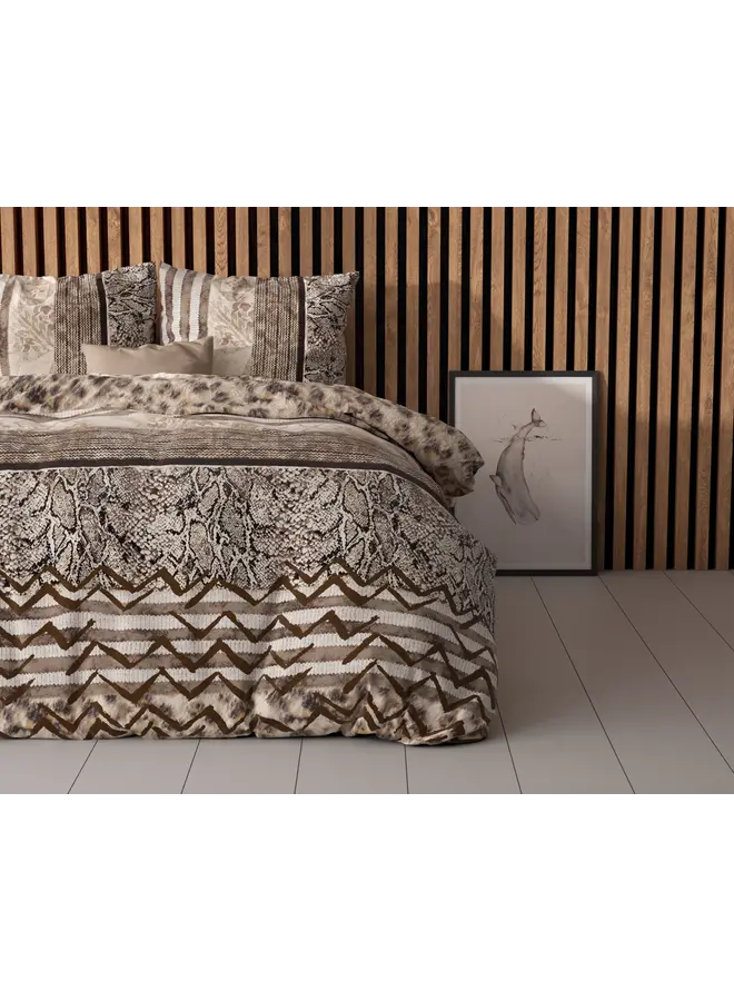 Sleeptime Dekbedovertrek Cozy Panther Bruin - Blended Katoen