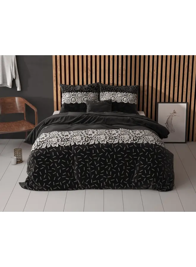 Sleeptime Dekbedovertrek Dervio Antraciet - Blended Katoen