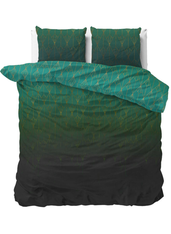 Dekbedovertrek Bowen Groen - Blended Katoen