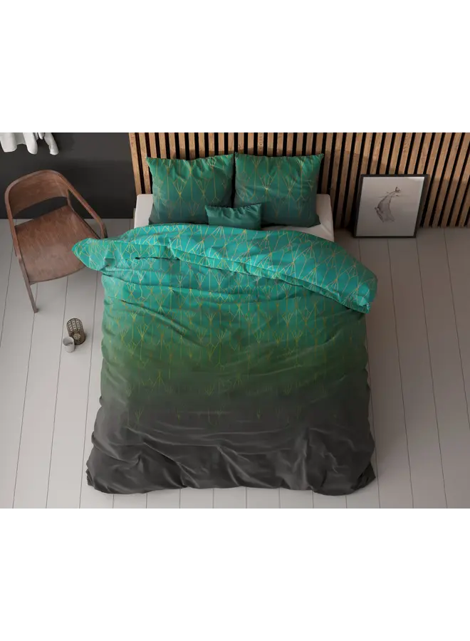 Sleeptime Dekbedovertrek Bowen Groen - Blended Katoen