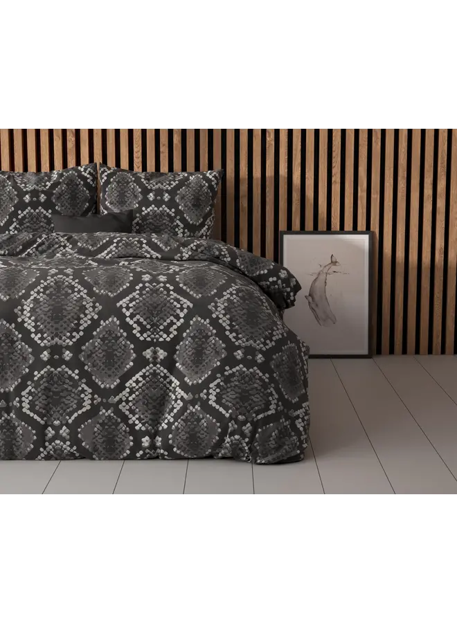 Sleeptime Dekbedovertrek Riley Antraciet - Blended Katoen