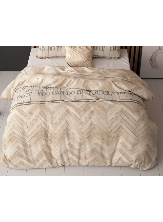 Sleeptime Blended Katoen Dekbedovertrek Zand